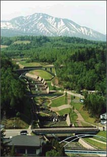 Mt. Tokachi, a volcano erosion control project