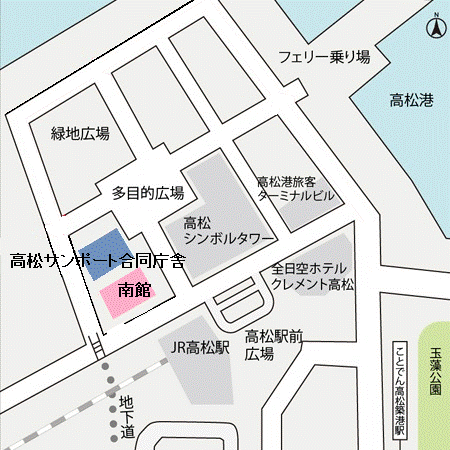 四国運輸局地図