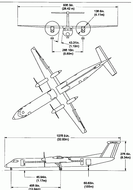 Looking For Dash8 q400 3 view Key Aero