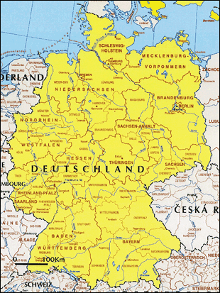 Map of Germany