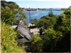 住吉公園（大島神社）から旧北上川を眺める
