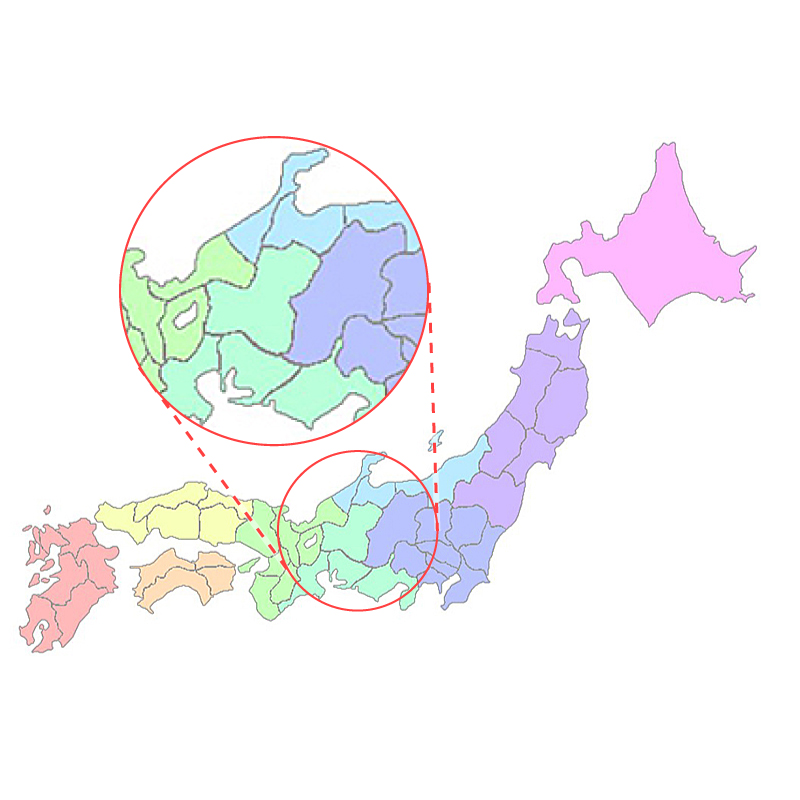 実験地域地図