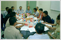 A field work meeting (Indonesia)