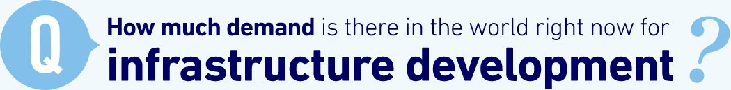 Q: How much demand is there in the world right now for infrastructure development?