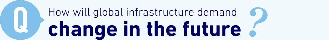 Q: How will global infrastructure demand change in the future?