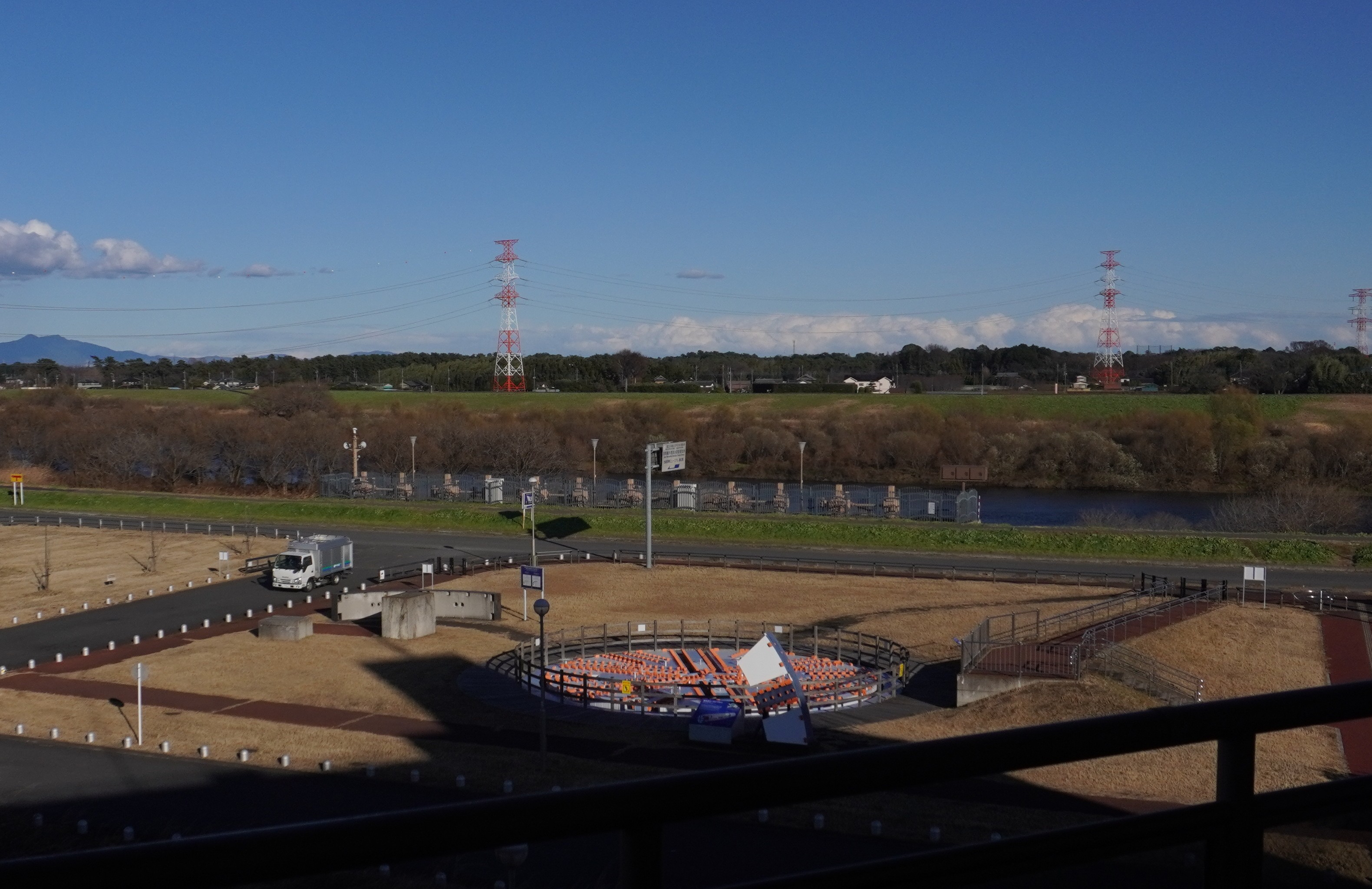 屋外展示（第１工区シールドマシンの面盤：実物）