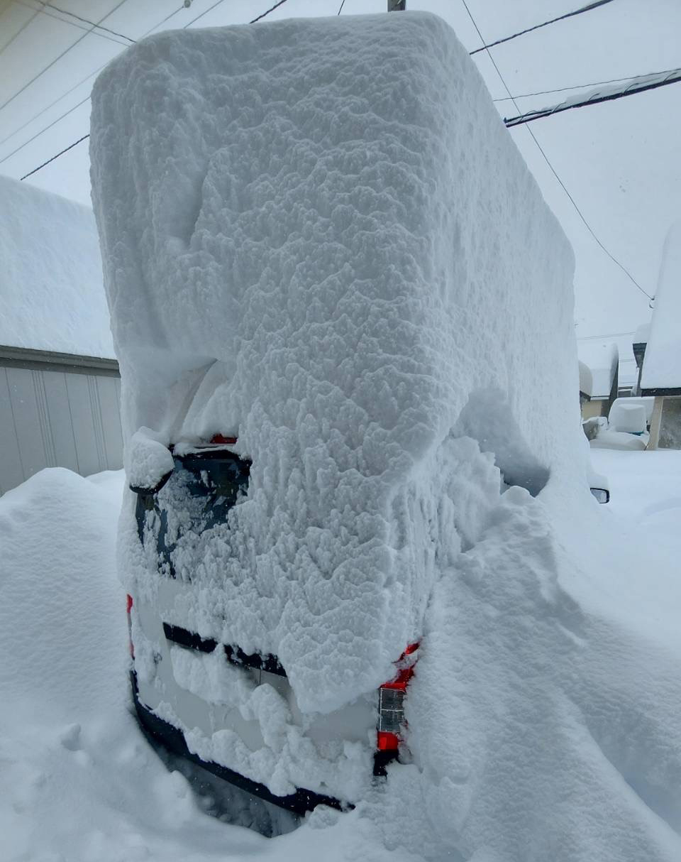 帯広市の積雪状況（スクラム除雪実施当時）