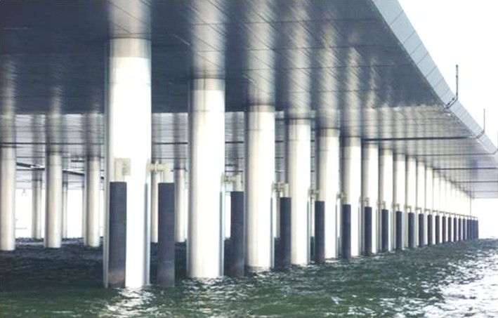 Ｄ滑走路桟橋部の様子