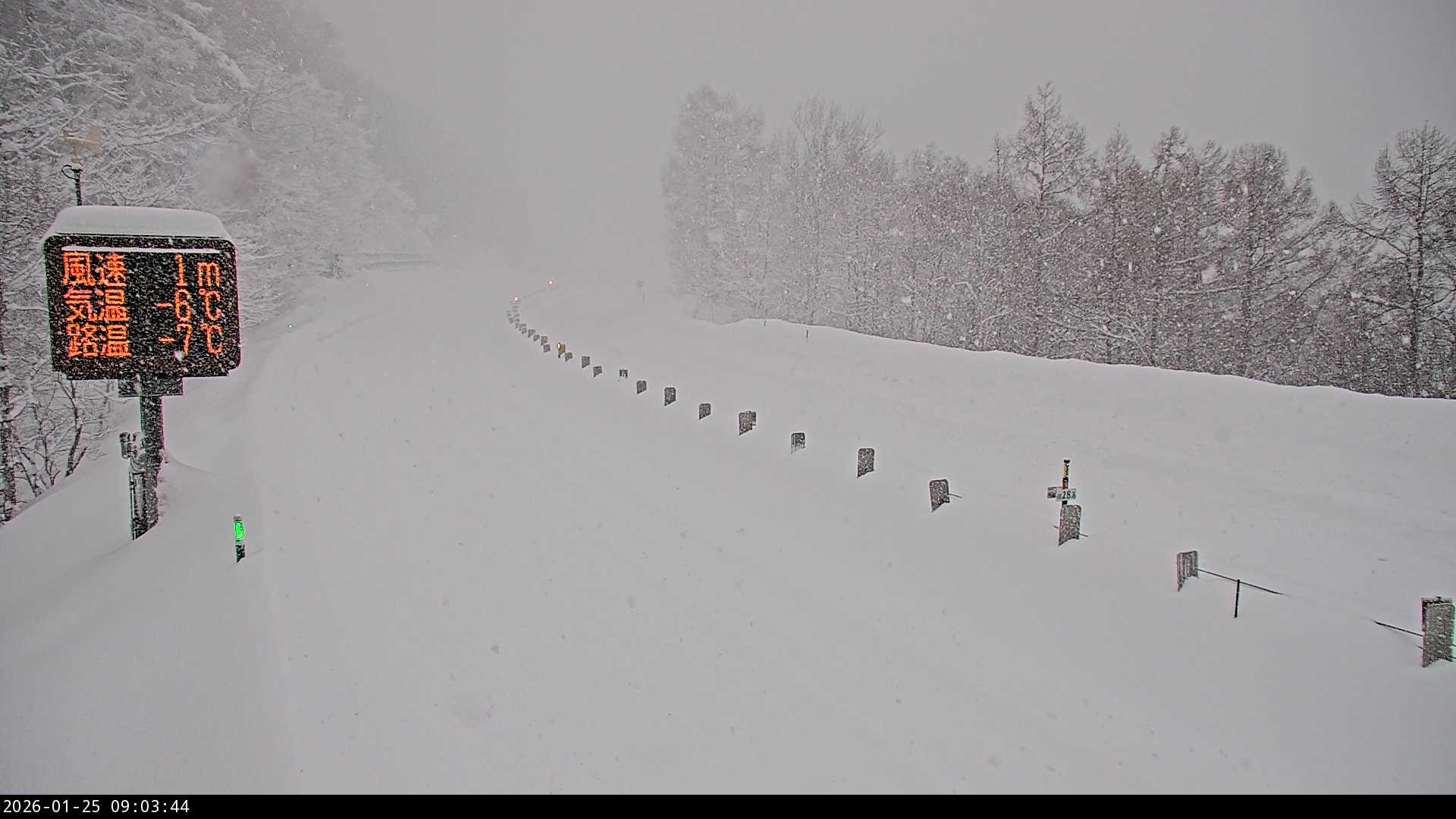 高速道路の様子 出典：NEXCO東日本（北海道）