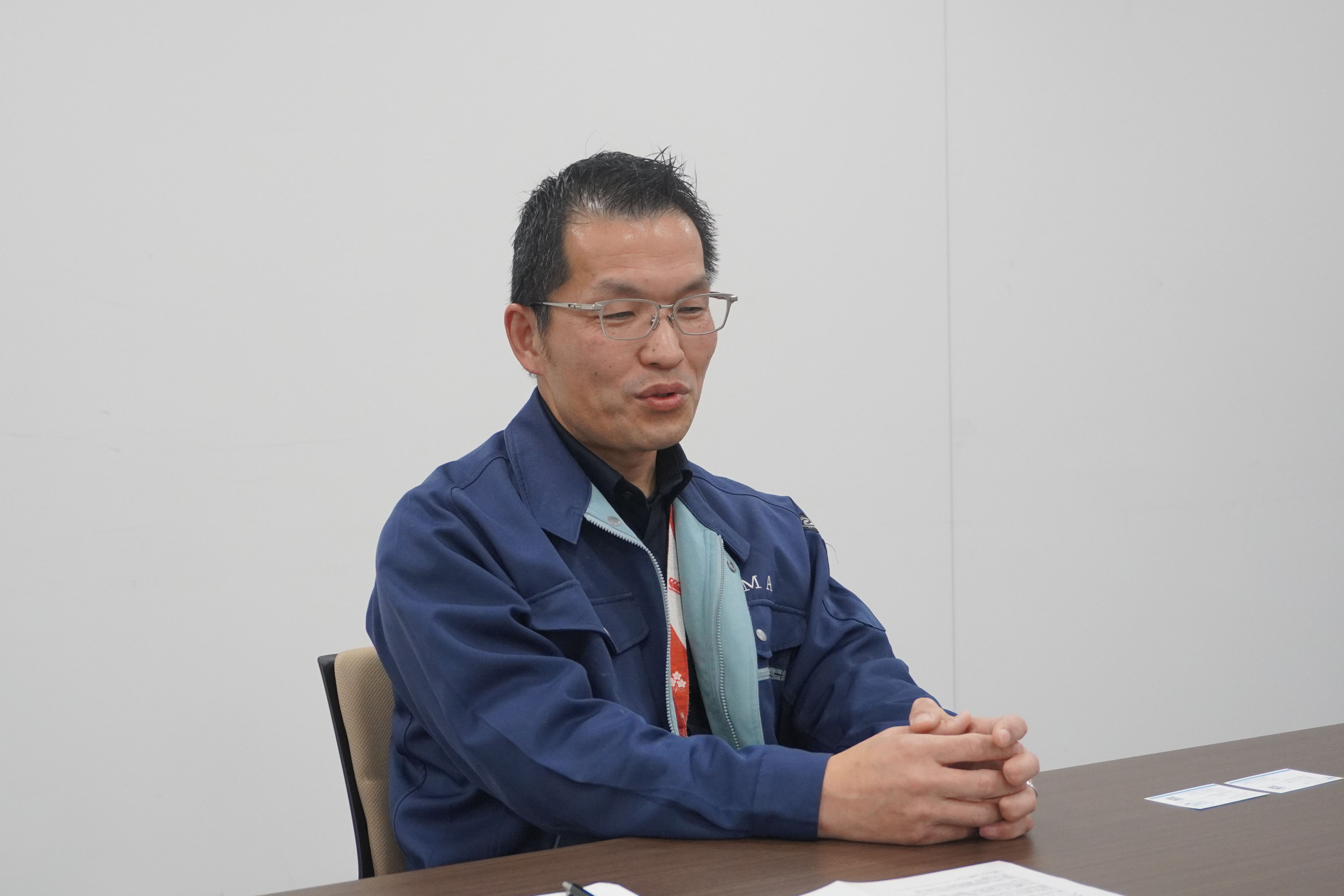 インタビュー中①