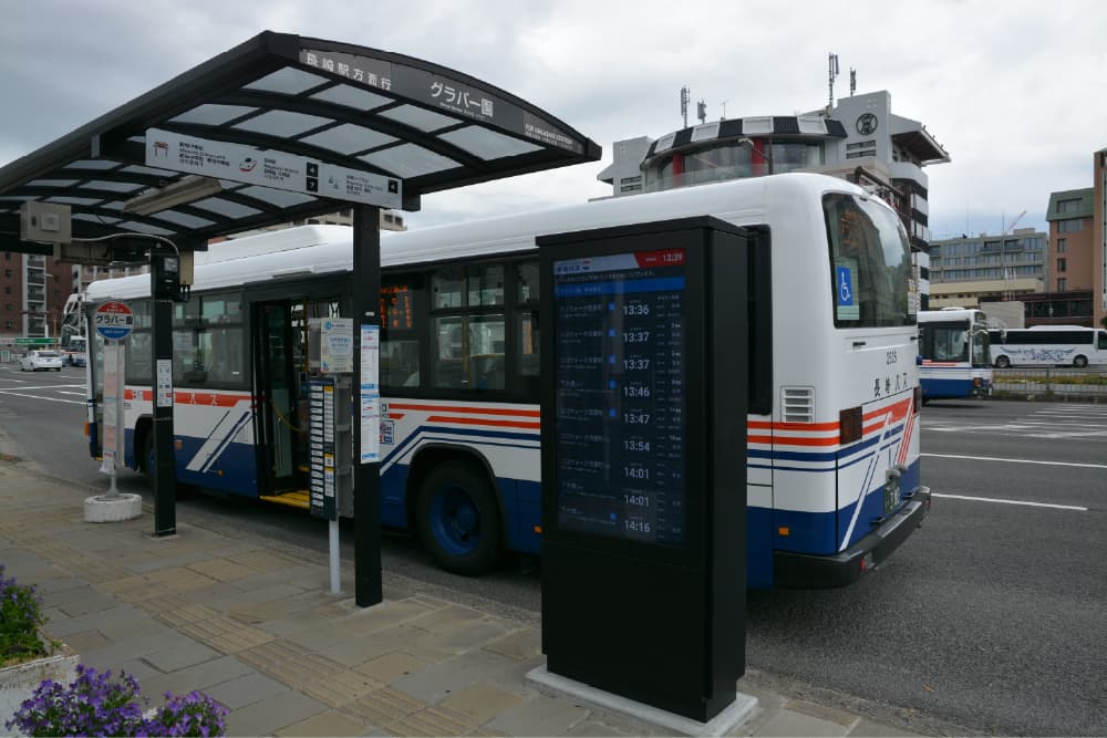 長崎自動車（長崎バス）のデジタルバス停の画像