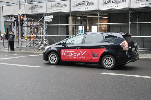 米国発ライドシェアのLyftに買収された欧州最大のMaaSプラットフォーマーFREENOWのイメージ画像