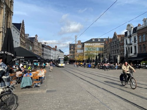 マイカー半減を実現したゲント中心部のイメージ画像