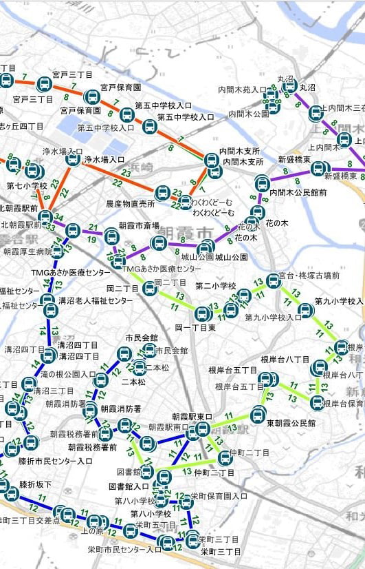 GTFS-JPのバス情報のイメージ図