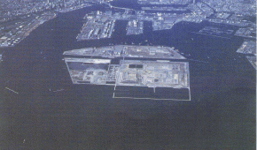 建設が進む東京港の廃棄物処分場