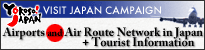 Airports and Air Route Network in Japan + Tourist Information