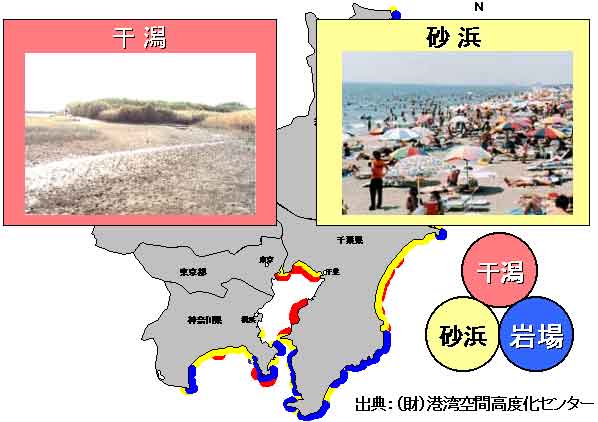 関東地方の海岸地形の図その１
