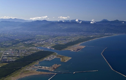 上空から眺めた石狩湾新港地域