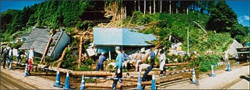 Steep slope collapse measure project (Hakodate City)