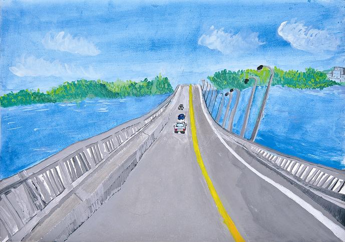 自然の中の橋
