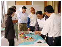 The tabletop exercise for oil spill response