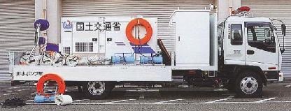 派遣する排水ポンプ車（イメージ）