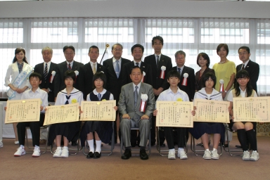 第３５回全日本中学生水の作文コンクール入賞者