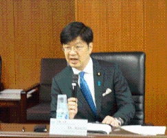 阿達政務官による冒頭挨拶