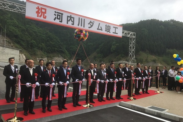【令和元年6月9日】　福井県河内川ダム竣工式に田中政務官が出席