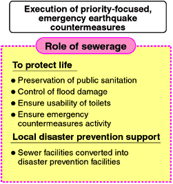 Execution of priority-focused, emergency earthquake countermeasures