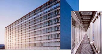 Double-skin external walls (Matsue Government Building)