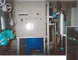 Control panel for rainwater treatment equipment