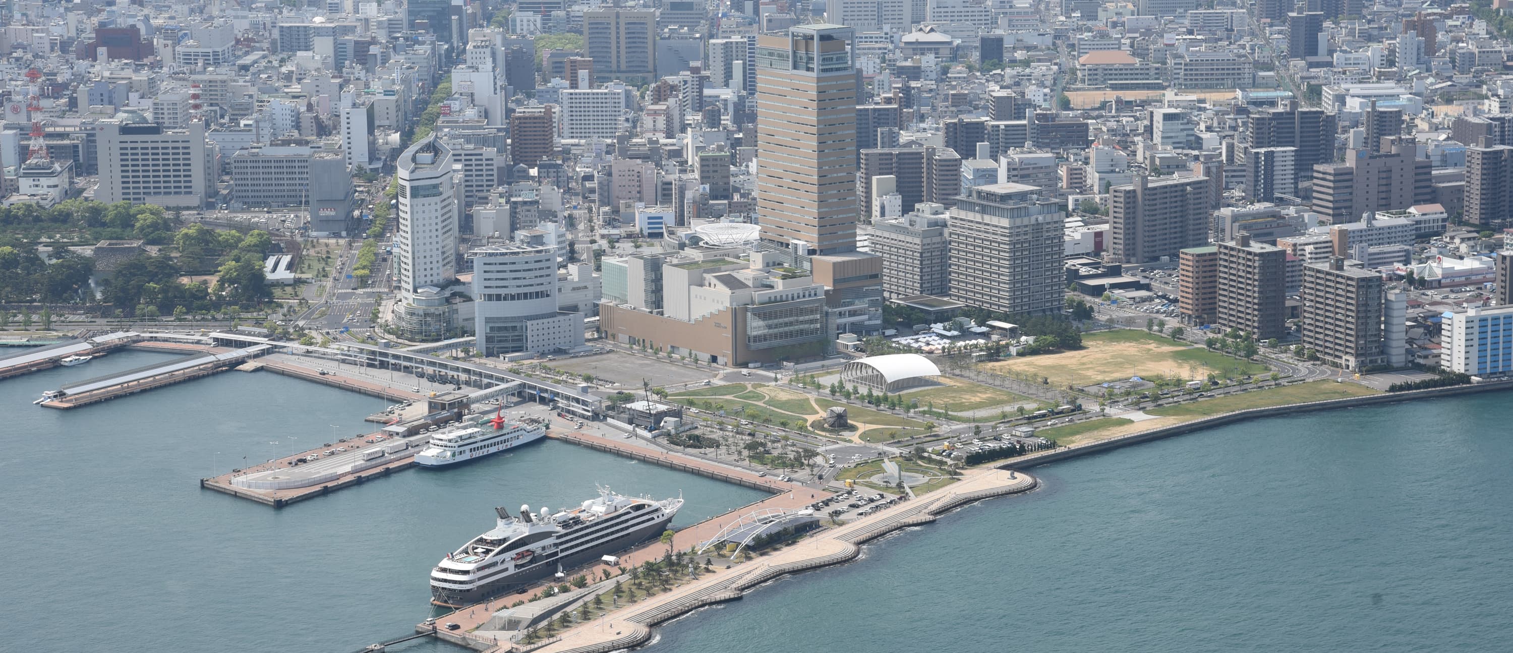 Takamatsu Port bird's-eye view