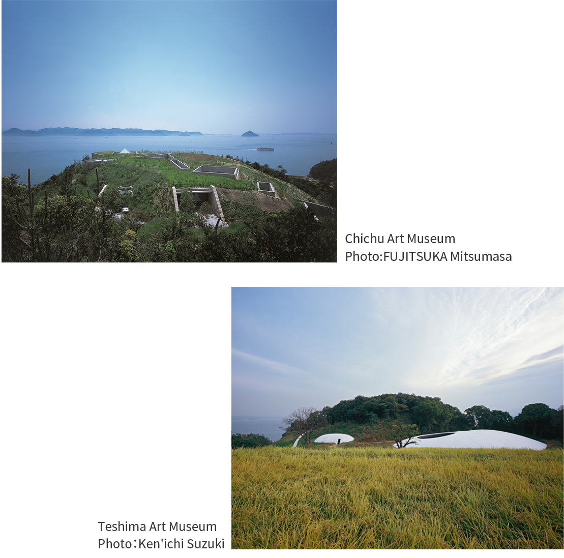 Artworks inharmony with nature against the backdrop of the Seto Inland Sea