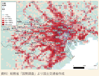 図表96　東京圏における若者人口の社会増減（2000年10代→2010年20代）