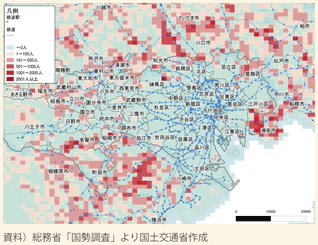 図表97　東京圏における若者人口の社会増減（1985年20代→1995年30代）