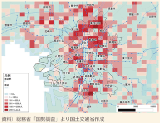 図表103　大阪圏における若者人口の社会増減（1985年10代→1995年20代）