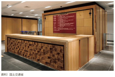 図表II-8-2-4　木材利用の整備事例　仙台第1地方合同庁舎　増築棟（B棟）