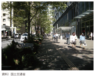 図表II-8-3-3 道路緑化の事例(東京都千代田区)