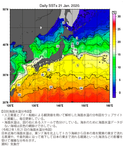 図表II-8-7-3 気象庁ウェブサイトで公表している「海洋の健康診断表」の例