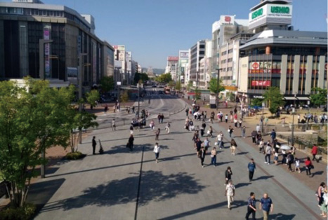 図表Ⅰ-3-1-22 駅前のトランジットモール化と広場創出(姫路駅北駅前広場)