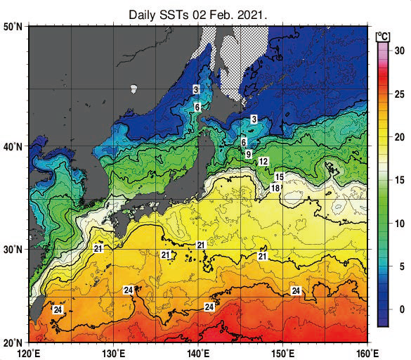 図表Ⅱ-8-7-3 気象庁ウェブサイトで公表している「海洋の健康診断表」の例