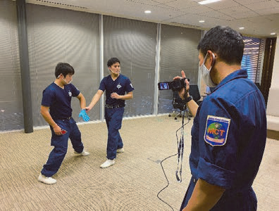 図表Ⅱ-9-2-1 ベトナム海上警察に対するオンライン形式での制圧研修