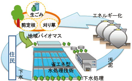 図表Ⅰ-2-2-11 地域バイオマスの集約化と下水道熱の利用