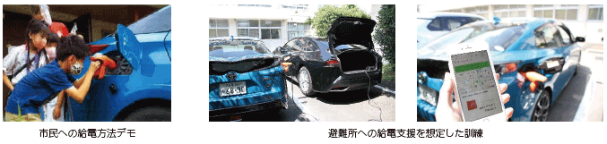 図表Ⅰ-3-1-4 豊田市での次世代自動車の多目的利用に向けた取組み