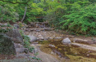 図表Ⅱ-3-3-2 重要文化財に指定された紅葉谷川庭園砂防施設(広島県廿日市市:令和2年に指定)