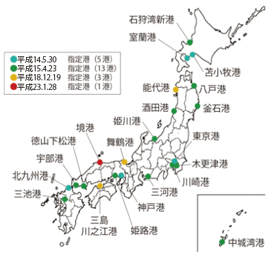 図表Ⅱ-8-2-4 リサイクルポートの指定