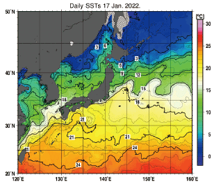 図表Ⅱ-8-7-3 気象庁ウェブサイトで公表している「海洋の健康診断表」の例