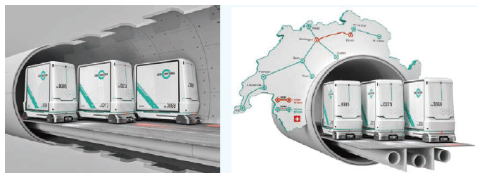 <貨物専用地下輸送システム「Cargo Sous Terrain(CST)」プロジェクト>