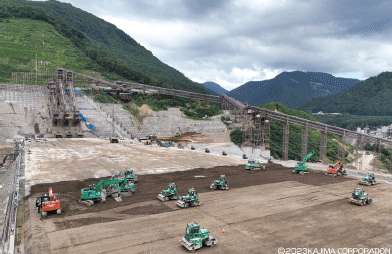 秋田県成瀬ダムにおける自動施工の取組